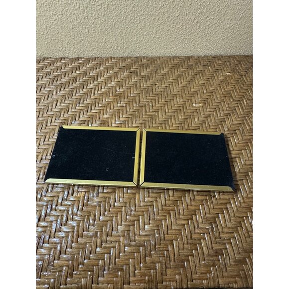 Vintage 70's Double Hinged Brass Picture Frame - Picture 3 of 5